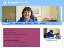 Tablet Screenshot of dr-birgit-krampol.de